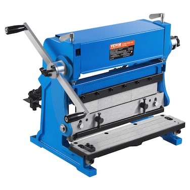 VEVOR Sheet Metal Brake 12inch 3In1 Combination Shear Brake Roll Machine 20Gauge Capacity Shear Press Brake with 90 Max Bending Angle Shears and Slip Roll Machine for Shear Bending Rolling