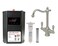 Westbrass DT1F20520 Victorian 9 in Instant Hot and Cold Faucet with HotMaster DigiHot Digital Tank System Water Dispenser Stainless Steel