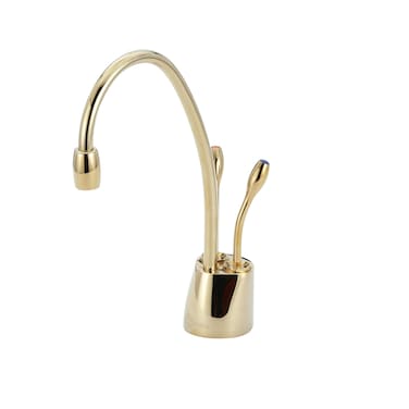 InSinkErator Contemporary Instant Hot and Cold Water Dispenser  Faucet Only French Gold FHC1100FG