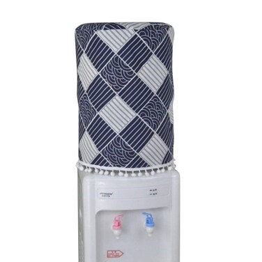 ZUYYON Water Dispenser Barrel Dust Cover for 5 Gallon Water Bottles Cotton Linen Printing Water Cooler Cover Decor Reusable Bucket Dust Proof Cover for Home Office