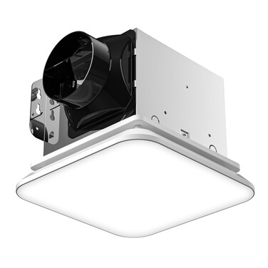 Fitop Bathroom Exhaust Fan with LightCeiling Mount Shower Ventilation Exhaust Fan with Light110 CFM 10 Sones Bathroom Vent Fan with Light43W Bathroom Fan 1200LM LED Light 3000K4000K5000K