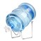 Flexzion Water Dispenser Stand 25 Gallon Water Jug Holder Metal Plated Cradle Set with Water Dispenser Valve Dustproof Plug Wooden Stick for 55MM Crown Top Water Bottles Camping Counter Home Use