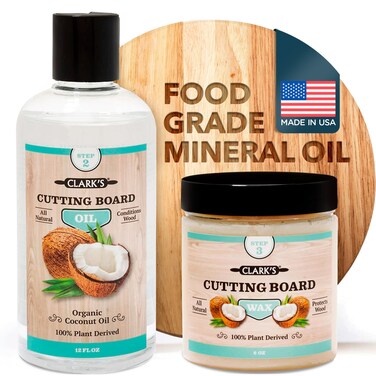 CLARKS Coconut Cutting Board Oil and Wax Pack of 2