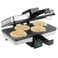 CucinaPro Piccolo Pizzelle Baker  Electric Press Makes 4 Mini Cookies at Once Grey Nonstick Interior For Fast Cleanup Must Have Gift or Treat for Parties Unique Dessert or Holiday Baking Gift