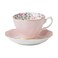 Royal Albert 8704026135 Rose Confetti Formal Vintage Boxed Teacup and Saucer Set