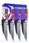 DALSTRONG Steak Knives  Set of 45 Straight Blade Edge  Gladiator Series  Forged German HighCarbon Steel  wSheaths  Crimson Red ABS Handle  NSF Certified