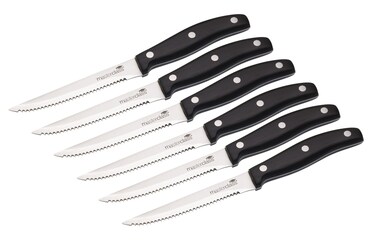 Master Class Deluxe Steak Knives Set of Six Acetate Display Boxed