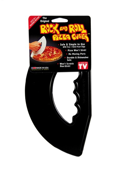 Rockn Roll Pizza Cutter Black