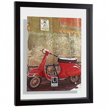 Umbra Document Frame 11X14 Inch  Modern Picture Frame Designed To Display A Floating 85X11 Document Diploma Certificate Photo Or Artwork Black