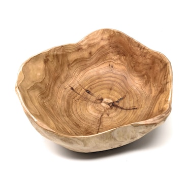 THY COLLECTIBLES Wooden Bowl Handmade Storage Natural Root Wood Crafts Bowl Fruit Salad Serving Bowls Small 810