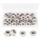 cSeao 30pcs M10 15mm Pitch Serrated Flange Nuts 304 Stainelss Steel Flange Lock Nuts