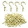 Cyful 100 Pcs 12 Ceiling Cups Hooks Screw Hooks Ceiling Cup Hooks SelfTapping Screws Hooks Gold