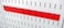 Wall Control Pegboard 14in Accessory Hanger Tool Holder Bracket Pegboard Accessory for Wall Control Pegboard and Slotted Tool Board  Red