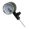 Molten PG Pressure Gauge with Builtin Release Valve Black