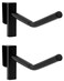 QWORK Removable Saddle RackBlack  PVC Coated  One Size  2 Pack