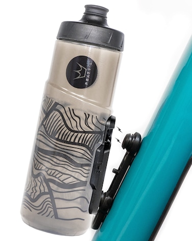 Peatys x Fidlock Lockin Magnetic 600ml Bike Water Bottle  Base Mount Bicycle Drink Bottles Cycle Accessories for Mountain Biking  Cycling Premium Alternative to Cage Twist  Release