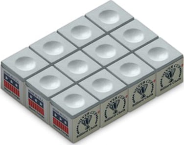 Imperial Silver Cup SC12PEWTER Chalk Dozen Box Pewter