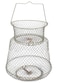 Metal Fish Basket Wire Metal Fish Basket Foldable Fishing Cage Crab Fish Basket
