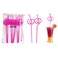 TAPBULL SITAER 12 PCS HeartShaped Party Straws Drinking Sipping Straws Novelty Props for Wedding Birthday Party