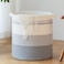 OIAHOMY 58L Laundry BasketsLaundry Hamper Storage Basket with Handles Decorative Basket for Living room Woven Storage Basket for Toys Bin Pillows Blankets Clothes18x16inGradient Grey