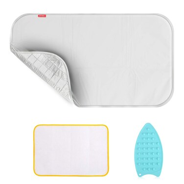 YQMAJIM Ironing Blanket Ironing MatUpgraded Thick Portable Travel Ironing PadHeat Resistant Pad Cover for WasherDryerTable TopCountertopIroning Board for Small Space 189 x 335 inch