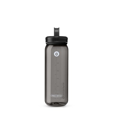 Hydrapak Recon  50 Recycled Plastic Water Bottle Eco Friendly  BPA Free Smooth Flow Screw Cap Easy to Carry 750 ml Grey