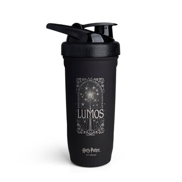 Smartshake Reforce Stainless Steel Harry Potter Lumos Style Shaker Bottle 900 ML 30oz  Lightweight Resistance Sports Shaker Bottle with a Soft Lid  Leakproof BPA Free  DEHP Free