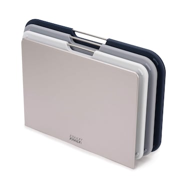 Joseph Joseph Plastic Cutting Board Set with Storage Stand 3 Different Sized Boards Regular 60146
