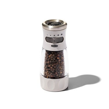 OXO 11312500 Good Grips Contoured MessFree Pepper Grinder Ceramic Gray