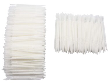 LBY Plastic Toothpicks Home Teeth Cleaning Tool Toothpicks Combination White Pack of 480 Pcs