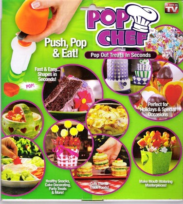 Collections Etc Pop Chef AB2015 Push Pop And Eat
