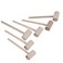 MIHEY 6PCS Solid Natural Wooden Crab Lobster Mallets Shellfish Hammers Beechwood
