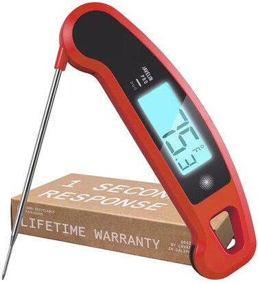 Lavatools PX1D Javelin PRO Duo Ultra Fast Professional Digital Instant Read Meat Thermometer for Grill and Cooking 45 Probe AutoRotating Backlit Display Splash Resistant  Sambal