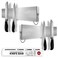 Homefer Stainless Magnetic Knife Rack for Wall Pack 2 16 Inches Multifunctional Knife Magnetic Strip Fridge for Organizing Kitchen Utensils Glue 3 Hooks  Foam Adhesive Strip Included