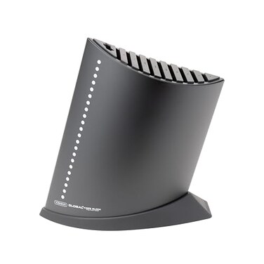 Global Empty Ship Shape Knife Block 10 Slots Modern Design Nonslip base Offers knife storage  protection Includes slot for honing rod or kitchen shears