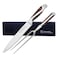 Hammer Stahl Carving Knife and Fork Set X50CrMoV15 Forged German Steel with QuadTang Pakkawood Handle