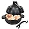 IPROUDER Preseasoned Cast Iron Garlic Roaster Heavy Duty Garlic Roaster with Lid