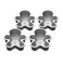 Cuisinart CMBM4GBM 4pc Mini Gingerbread Man Set