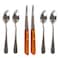 Infun Four 4 Grapefruit Spoons and 2 Grapefruit Knives Stainless Steel Serrated Edges