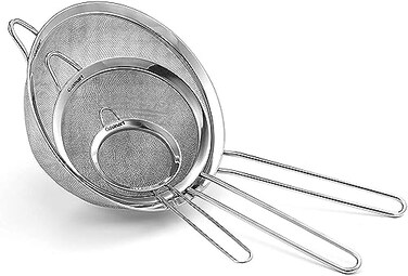 Cuisinart CTG003MS Set of 3 Fine Mesh Stainless Steel Strainers