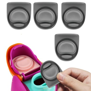 4Pcs Replacement Stopper Compatible with Owala FreeSip 24oz 32oz Silicone Water Bottle Top Lid Stopper Gasket Replacement for Owala 19243240oz BPAFree Seal Bottle Cap Plug Accessories Gray