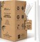 EcoPreps Individually Wrapped Bamboo Fiber Compostable Drinking Straws 300pc Wrapped 8Inch Bamboo Fiber 300 STRAWS