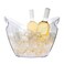 asika Ice Bucket Wine BucketClear Acrylic 4 Liter Plastic Tub for Drinks and Parties Food Grade Perfect for Wine Champagne or Beer Bottles