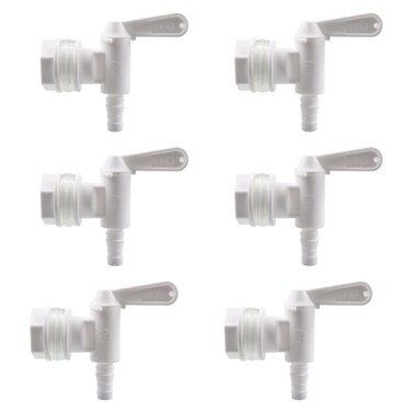 PERA 6 Pack Bottling Bucket Plastic Spigot Spigot for Beer or Soda Homebrewing