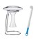 Lilys Home Wine Decanter Drying Stand with Rubber Coated Top to Prevent Scratches Includes Cleaning Brush For Standard Large Bottomed Wine Decanters Decanter and Wine Glass NOT Included