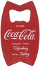 Tablecraft Stainless Steel CocaCola Bottle Opener Fridge Magnet Red