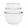 GLAD Mixing Bowls with Pour Spout Set of 3  Nesting Design Saves Space  NonSlip BPA Free Dishwasher Safe Plastic  Kitchen Cooking and Baking Supplies White