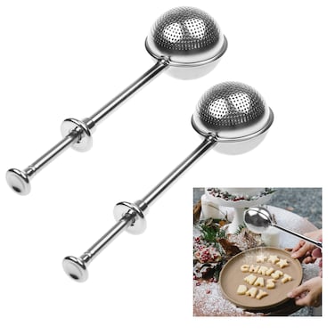 Kare  Kind 2x Bakers Dusting Wand for Baking Sugar Flour and Spices Powdered Sugar Shaker Duster Sifter for Baked Goodies Cooking Baking Tool for Home Pastry Chefs