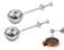 Victhur Flour Sifter 304 Stainless Steel Flour Duster Tea Strainer set of 2 Springoperated Handle Strainer for Baking Sifting Sugar Flour Spices and Herbs