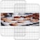 Rainspire Cooling Rack Stainless Steel Heavy Duty Cooling Racks for Cooking and Baking Oven Safe Wire Rack for Cooking Baking Rack for Oven Cooking Fits Quarter Sheet Pan 85 x 12 2Pack